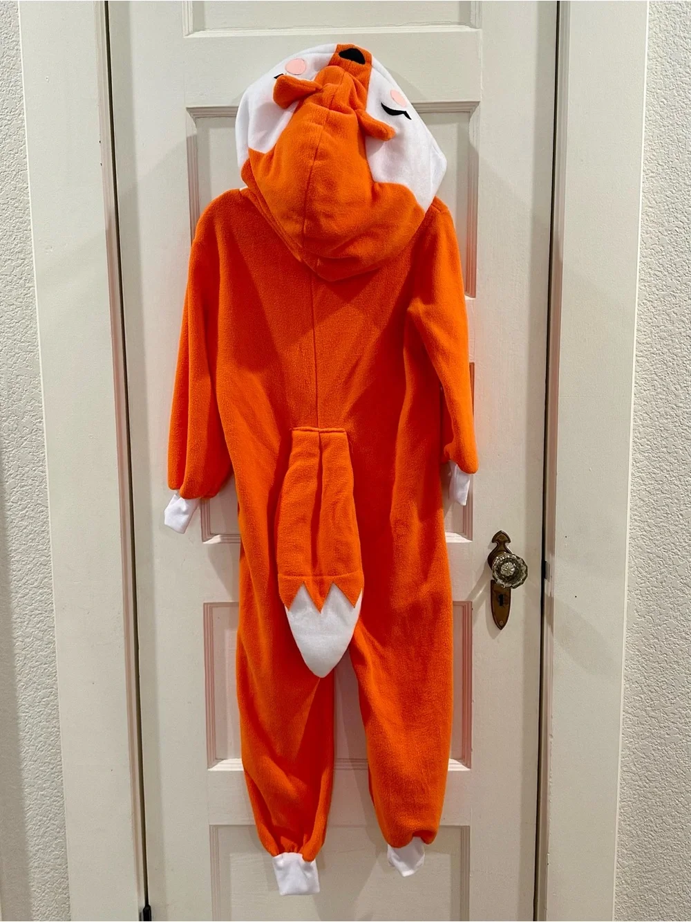Kids Orange Fox Onesie Costume, XS (4-5)